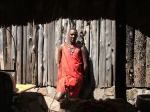 A Maasai warrior