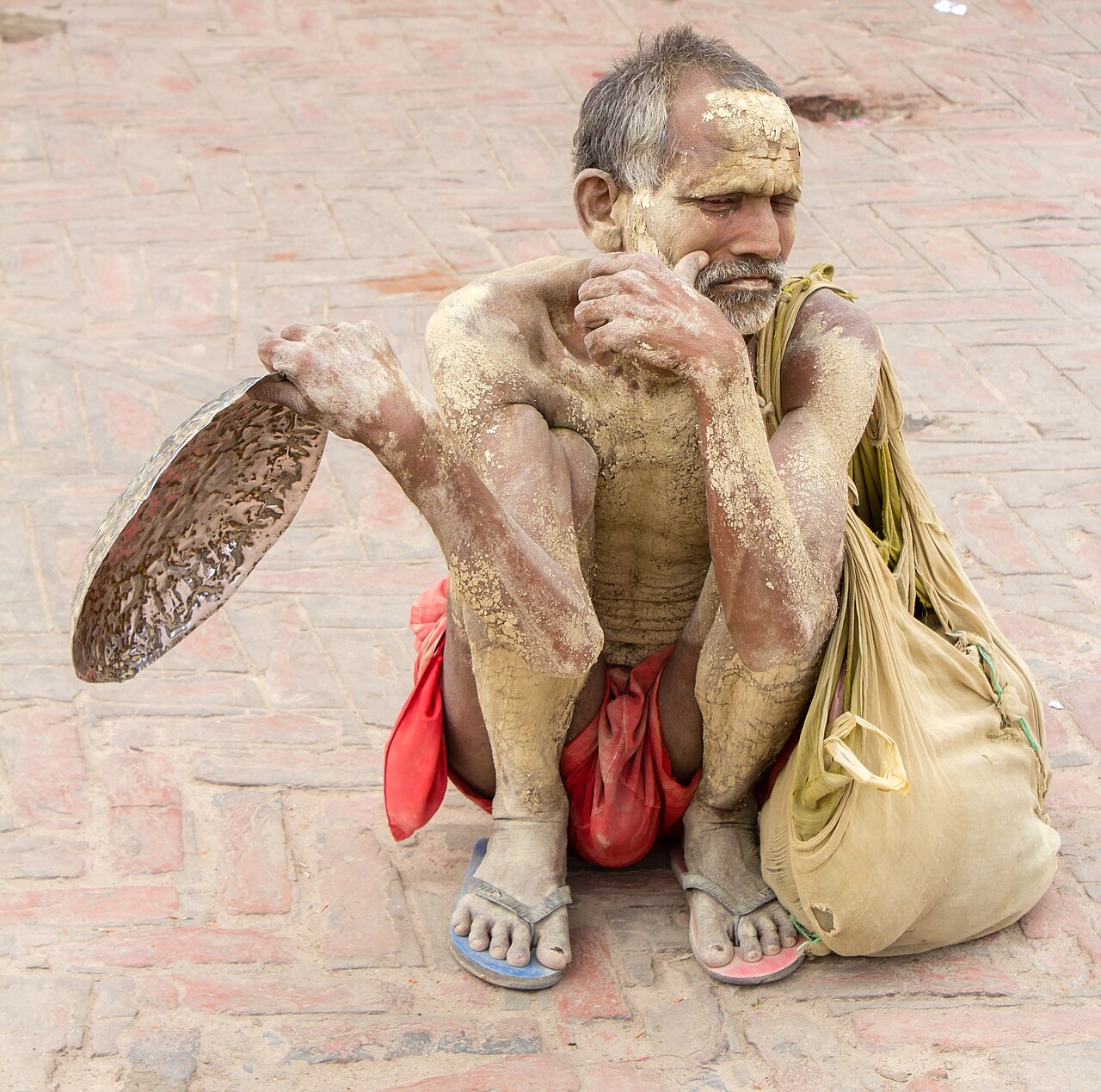 A sadhu at the Janaki Temple in Janakpur, sacred to the Maithil