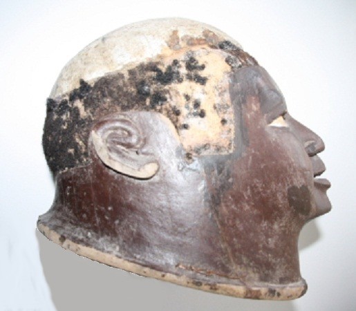 A Makonde helmet mask from Mozambique, where the people share the Mueda plateau.