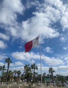 The flag of Malta