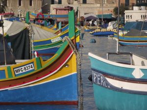 A Maltese fishing boat