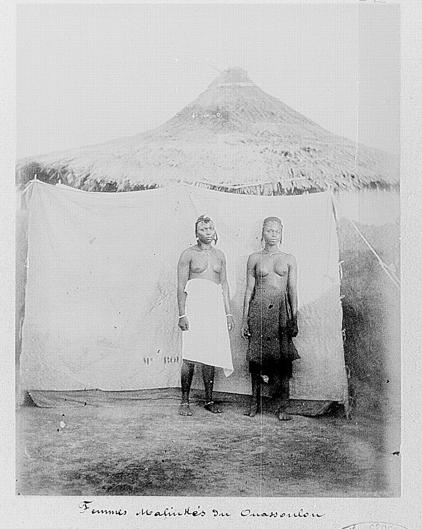 Malinke women in a nineteenth-century image; the people speak a Mande language.
