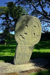 A Manx cross-slab