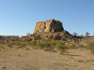 Sandstone outcrops of the Mapungubwe Cultural Landscape, inscribed as a World Heritage site