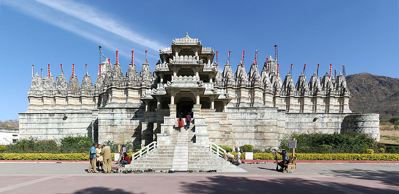 The Jain temple of Ranakpur, reflecting the strong Jain and Hindu piety of the Marwaris