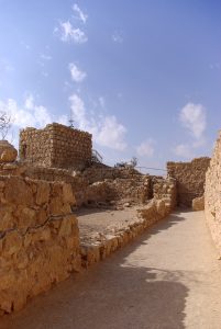 The ruined storerooms of Masada, once stocked to withstand a long siege.
