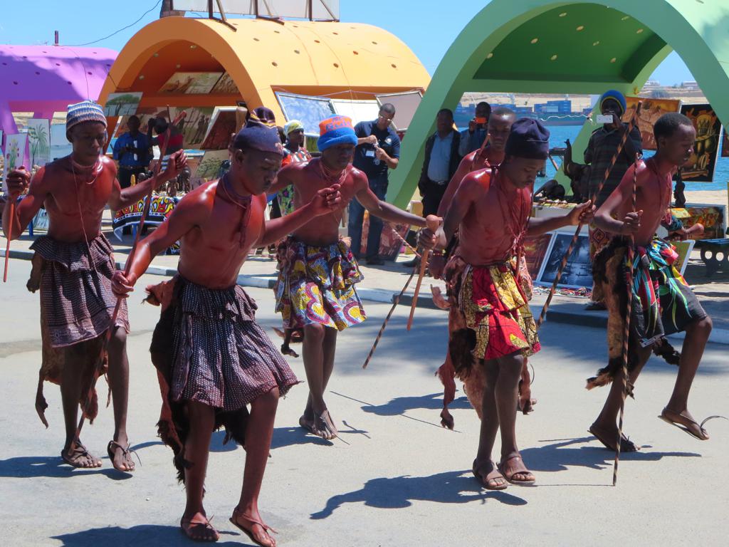 Traditional dancers in Angola.
