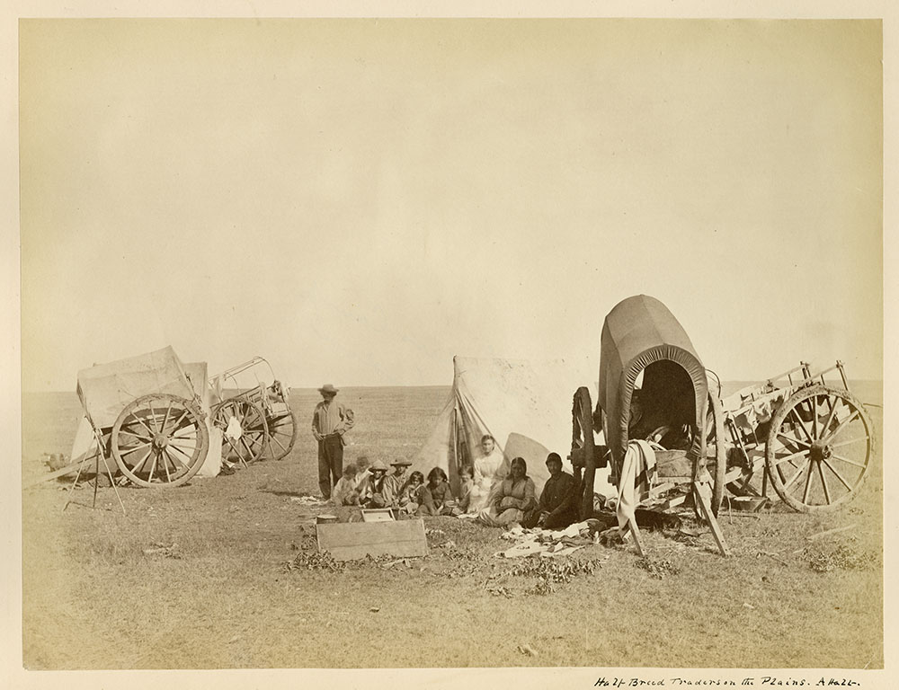 Métis traders on the plains, from the era of the fur trade and buffalo hunt.