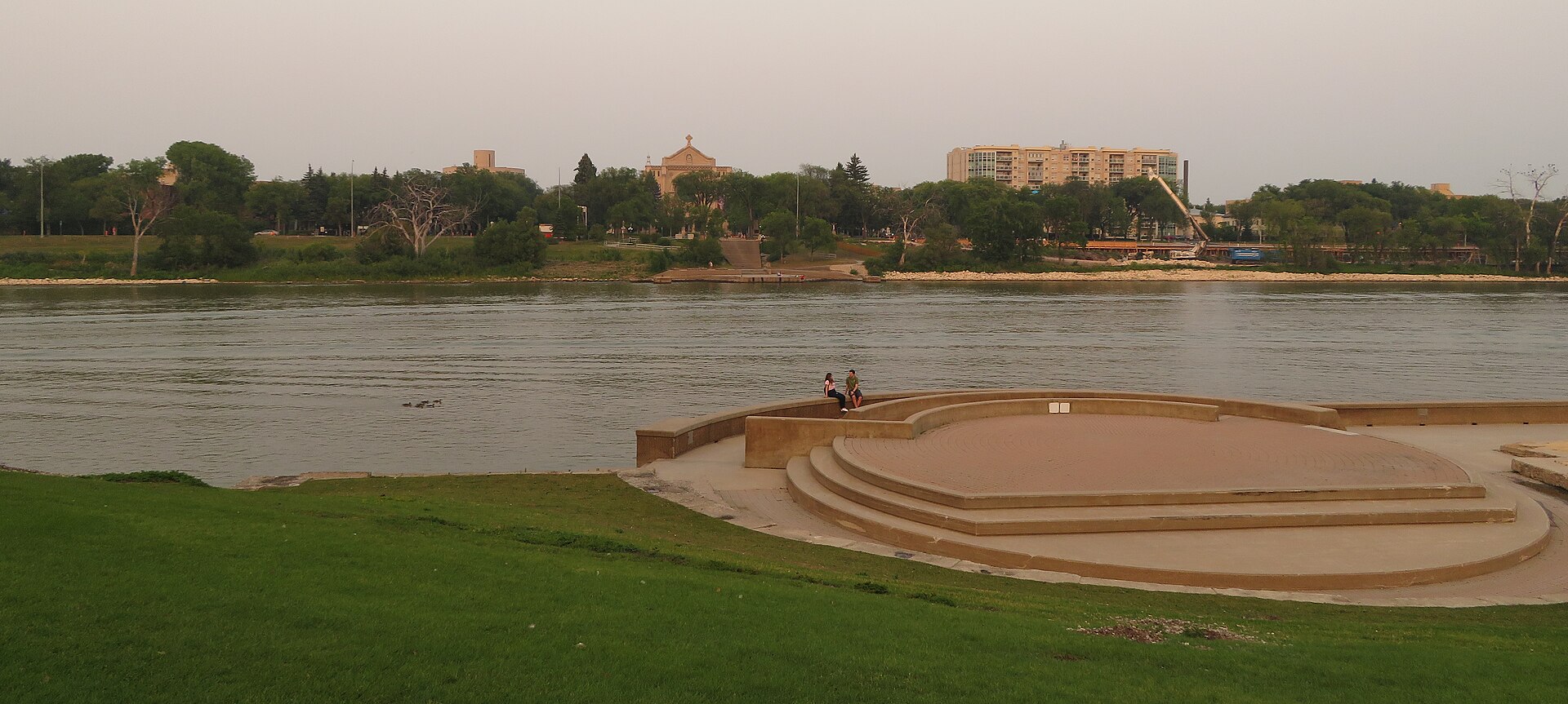 The Forks on the Red River at Winnipeg, birthplace of the Métis nation.