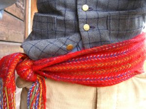 The ceinture fléchée, the arrow sash that is an emblem of Métis identity.