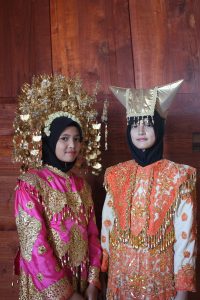 A traditional Minangkabau ceremonial house and gathering