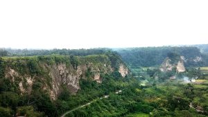 The Sianok canyon near Bukittinggi in the Minangkabau highlands