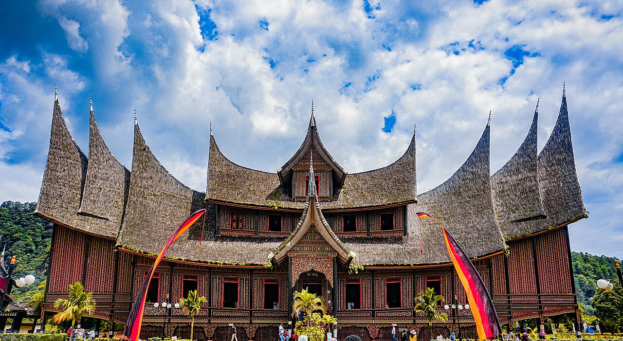 The palace of Pagaruyung, seat of the old Minangkabau kingdom