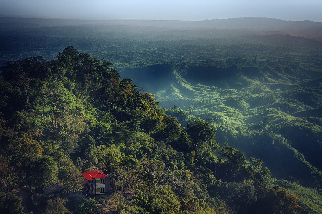 The green hills and lakes of Mizoram