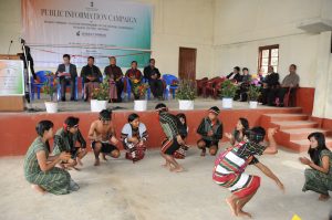 Mizo performers in traditional dress