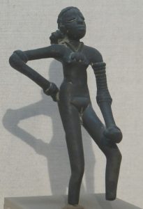 The bronze Dancing Girl, a masterpiece of Indus Valley art from Mohenjo-daro.