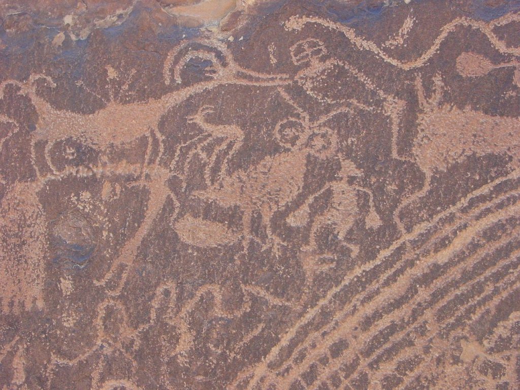 Petroglyphs Rock Art photo and picture