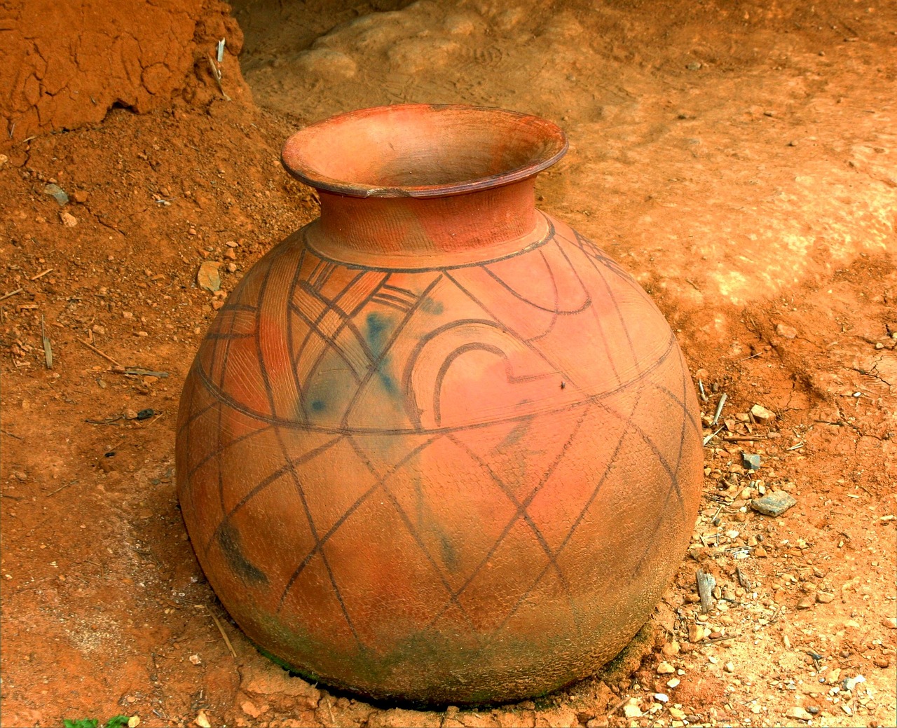 A West African clay jar