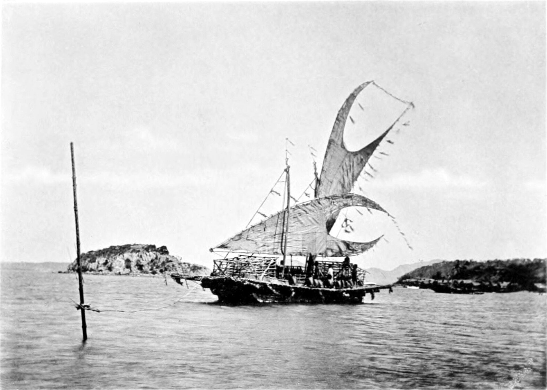 A scene of Motu material culture; Motu women were noted potters.