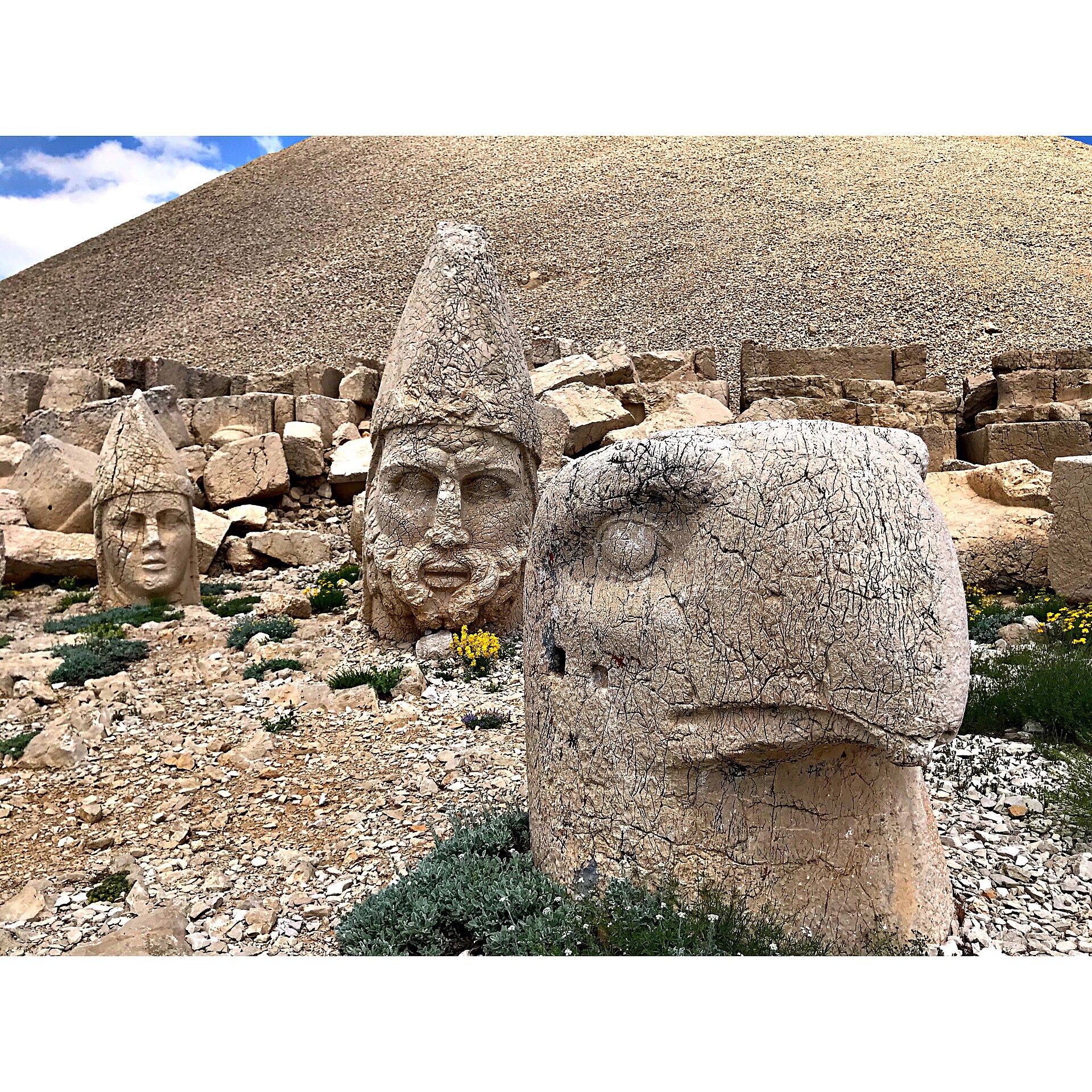 A carved eagle that guarded the sanctuary of Mount Nemrut.