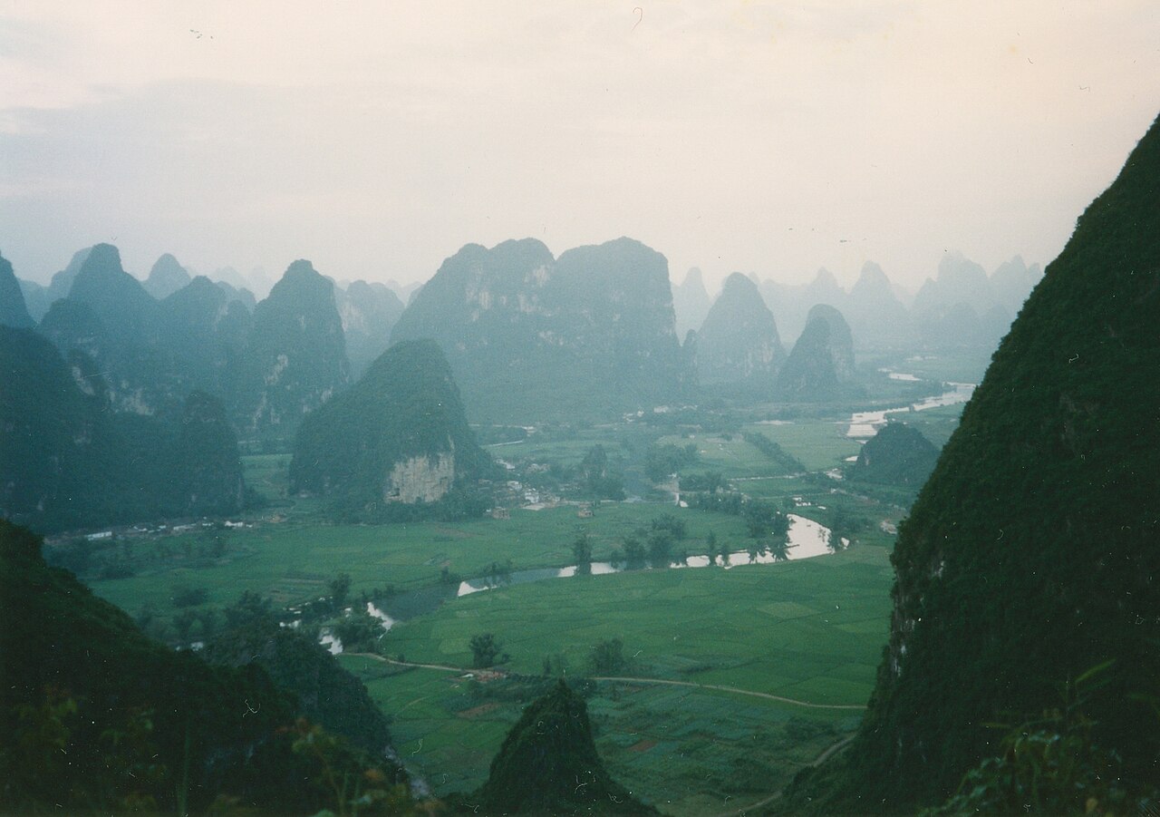 The karst hills of Guangxi