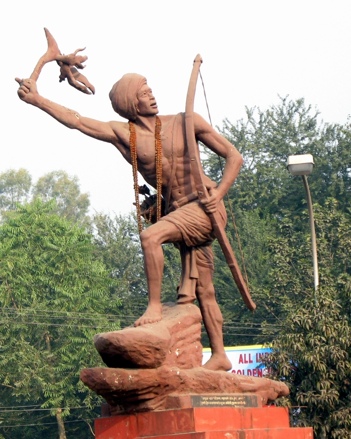 A statue of Birsa Munda, the great Munda hero and freedom fighter