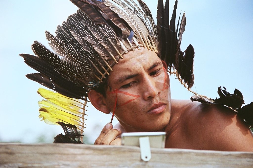 Indigenous man of Brazil