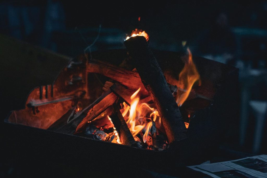 Fire at a gathering