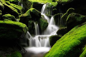Mountain waterfall