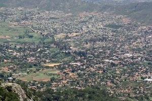 The modern town of Manica in the Ndau region of central Mozambique.
