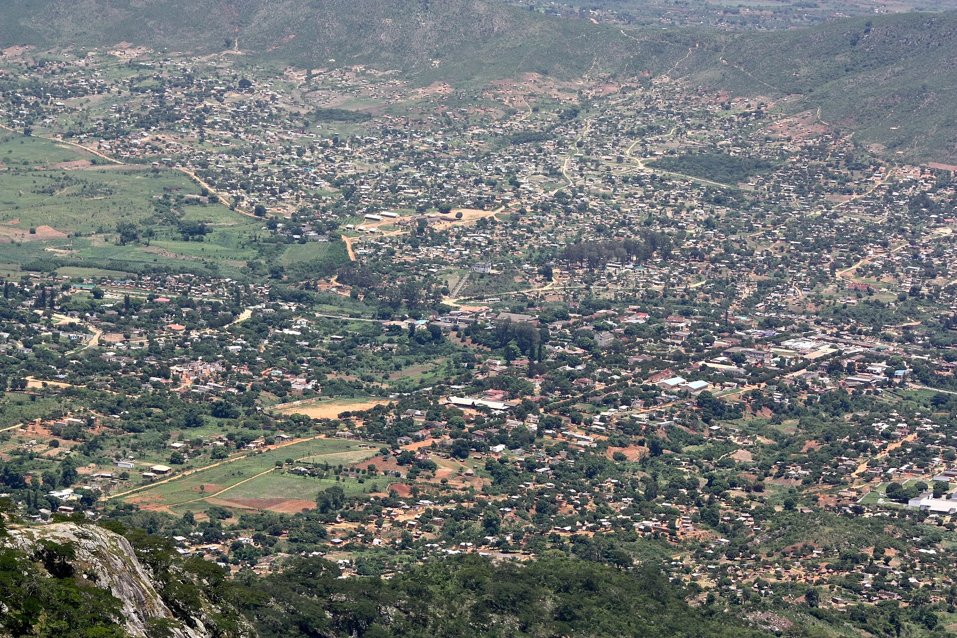 The modern town of Manica in the Ndau region of central Mozambique.