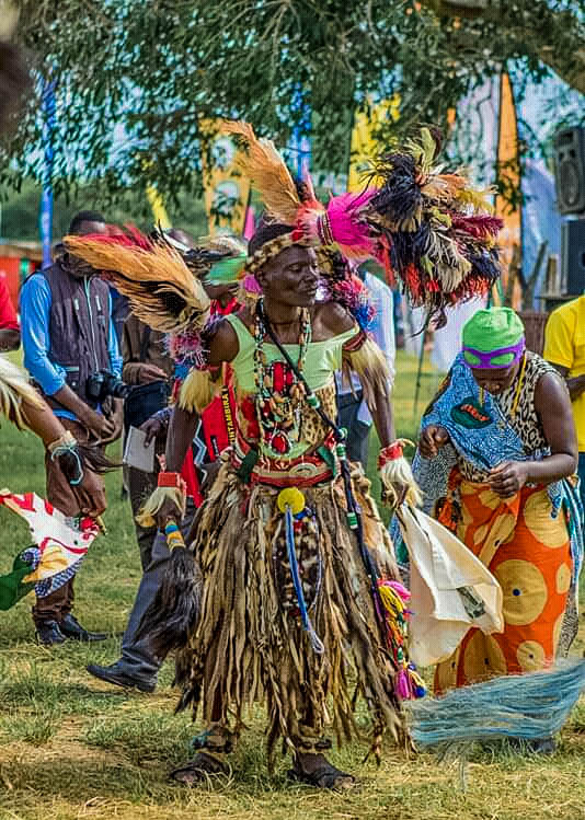An Ngoni traditional ceremony with dancers in full regalia.