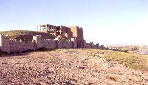 A reconstructed gate of ancient Nineveh, once the great capital of the Assyrian Empire.