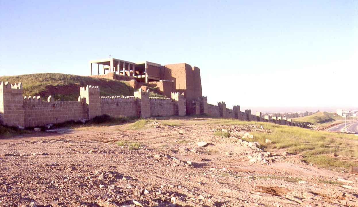 A reconstructed gate of ancient Nineveh, once the great capital of the Assyrian Empire.