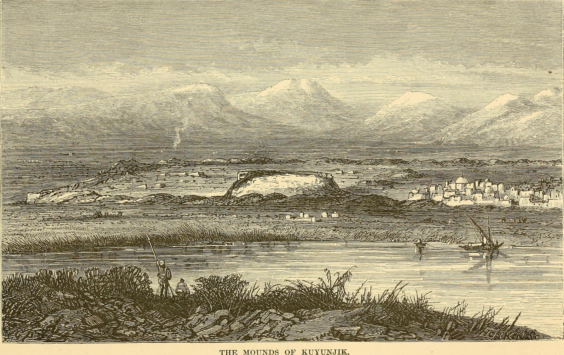 The remains of the great walls and gates that once ringed Nineveh.