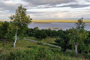 The Amur River, along whose mouth the Nivkh have long lived