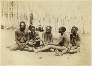 Moro women in a historic photograph; the Nuba follow varied faiths.