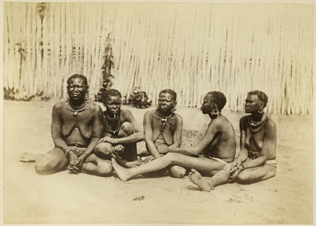 Moro women in a historic photograph; the Nuba follow varied faiths.