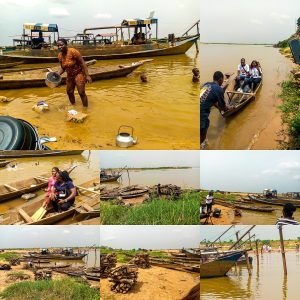 A mariner on the River Niger; the Nupe are fishers and rivermen.