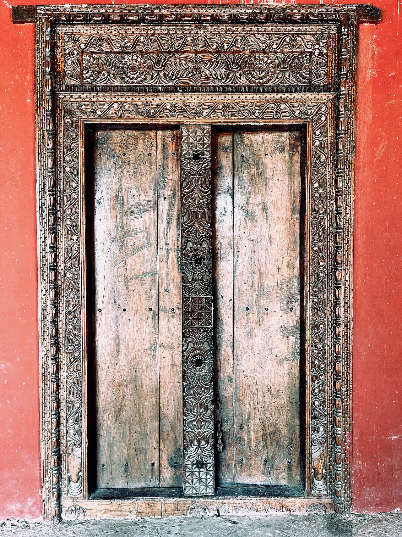 A carved Swahili-style door in Tabora, the historic Nyamwezi capital.