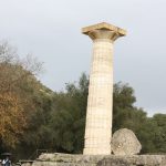 The ruins of the sanctuary of Olympia, birthplace of the ancient Olympic Games.