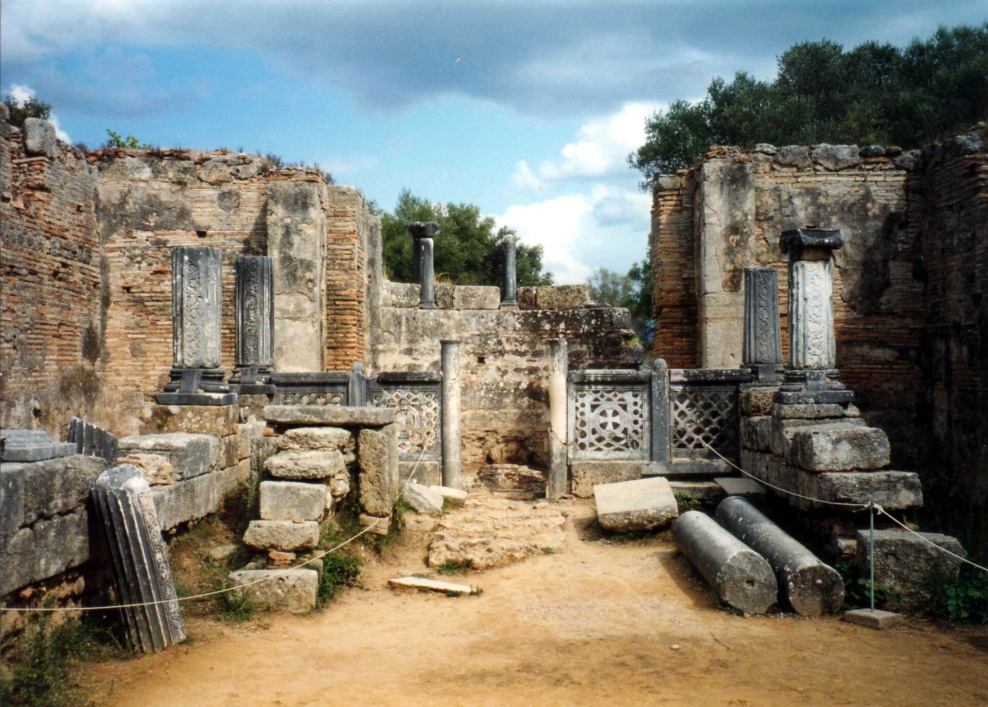 The site of the workshop of Phidias, sculptor of the great statue of Zeus.