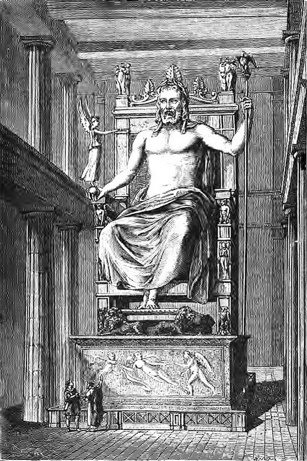 The Temple of Zeus, which once held a colossal gold and ivory statue of the god.