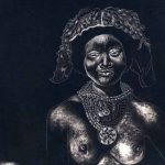 A woman in the highlands of central Angola, the region of the Ovimbundu.