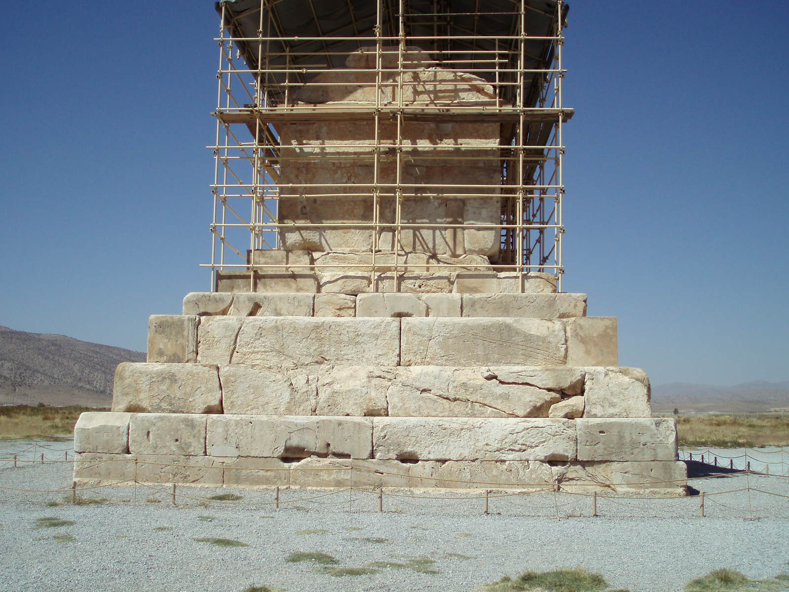 The channels of the ancient royal garden of Pasargadae.