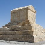 The tomb of Cyrus the Great at Pasargadae, first capital of the Persian Empire.