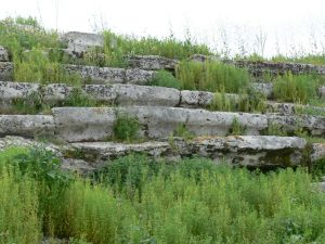 The well-preserved stadium of Perge.