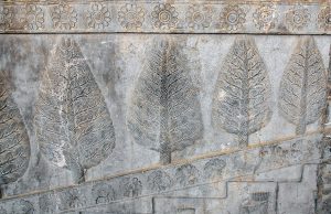 The carved staircase of the Apadana at Persepolis.