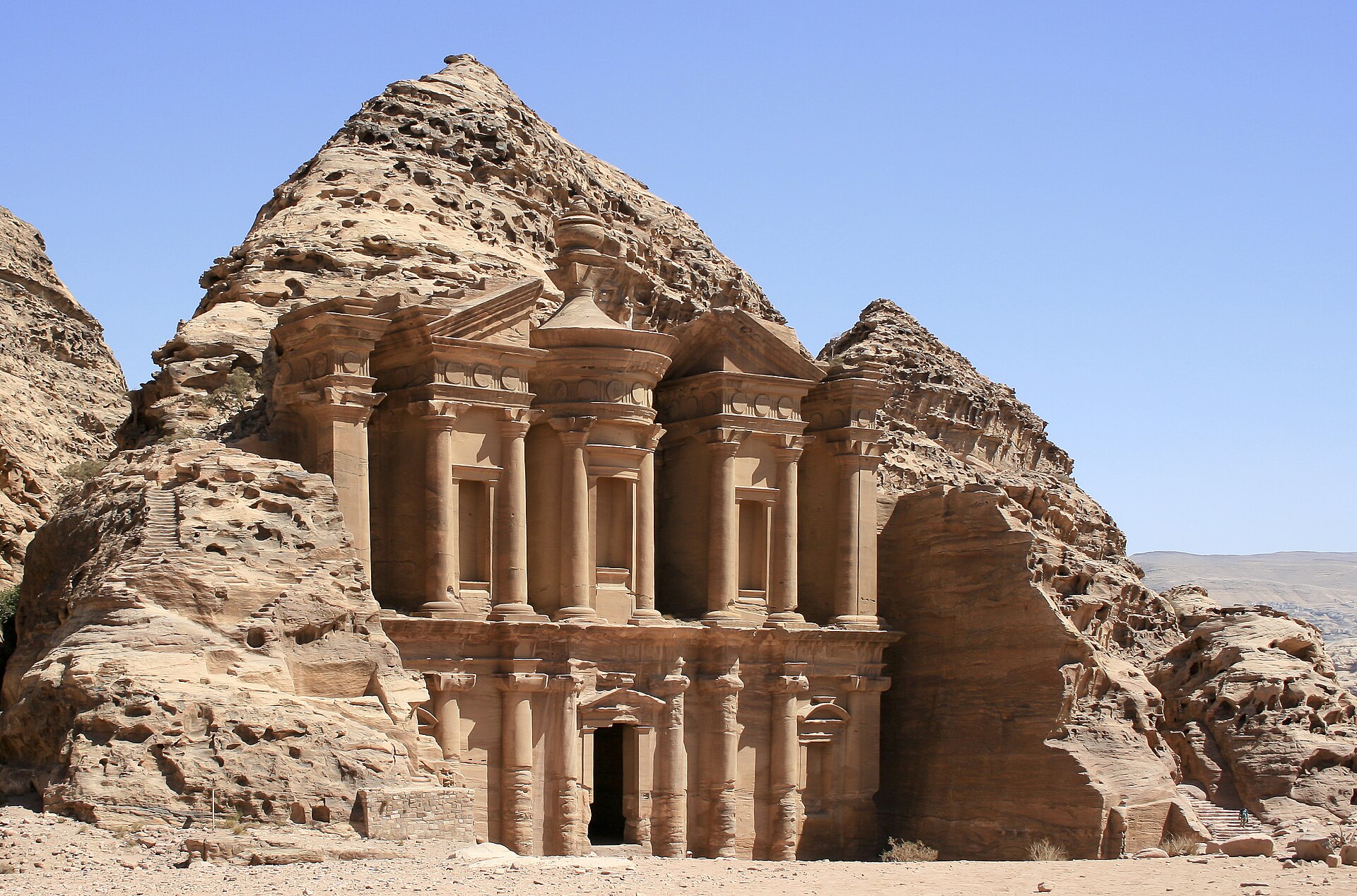 The Monastery, or Ad-Deir, a colossal rock-cut monument high above Petra.