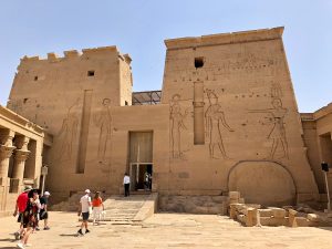 The Temple of Isis at Philae, rising from its island in the Nile near Aswan.